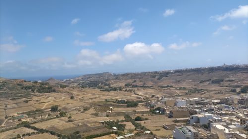 ゴゾ島チタデルからの全景